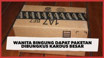 Wanita Bingung Dapat Paketan Dibungkus Kardus Besar, Isinya Tak Terduga