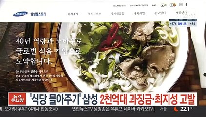 '식당 몰아주기' 삼성 2천억대 과징금·최지성 고발