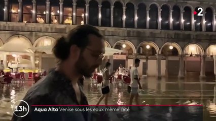 Italie : nouvelle "acqua alta" à Venise, sous les eaux même en été