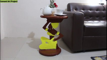 Female Ethnic Design Coffee Table Making DIY Ideas