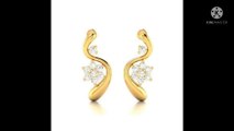 new simple and Light weight Dubai gold earring collection 2021/daily wear earrings design.