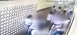 Câmara de segurança de escola mostra momento de briga de alunos