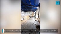 Impresionante réplica de la nave espacial mandaloriana hecha por fans de Star Wars