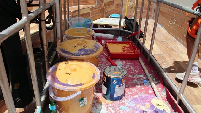 ANTALYA - 'Turizmin başkenti' Antalya'da duvarlar 'mural art' ile renkleniyor