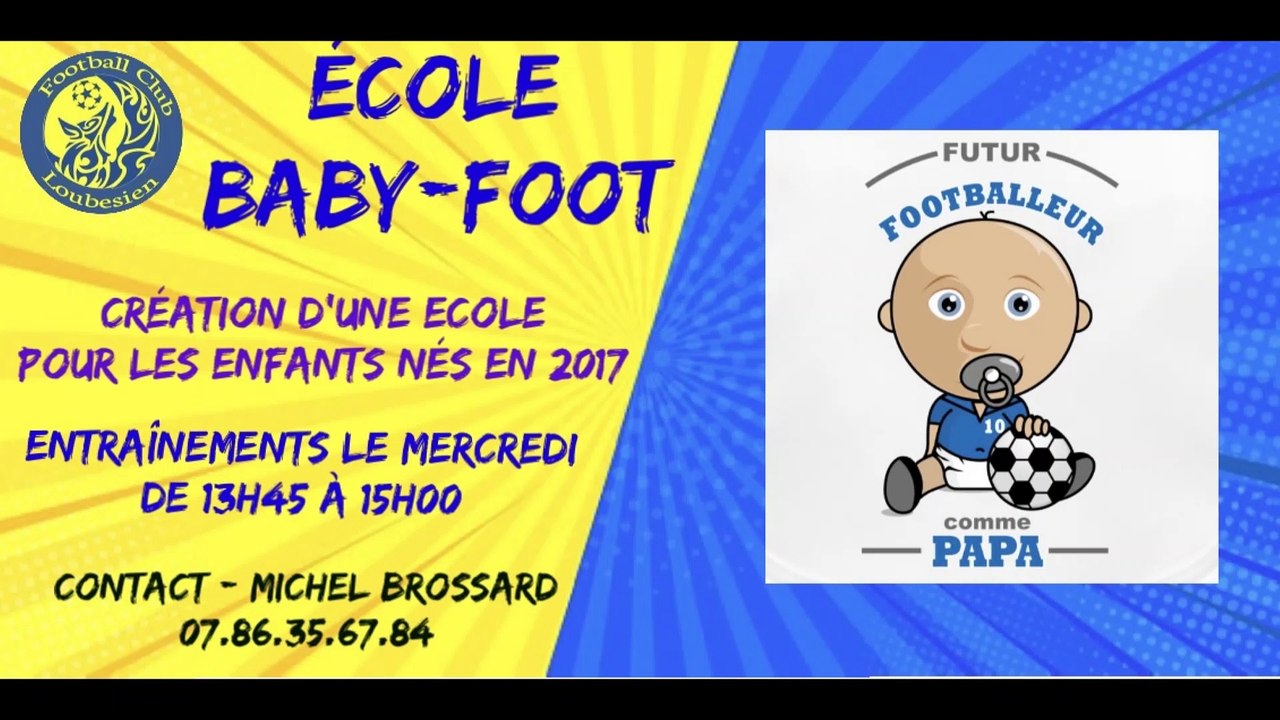CREATION D'UNE SECTION BABY-FOOT