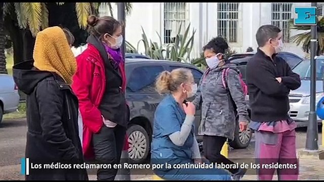 Los médicos reclamaron en Romero por la continuidad laboral de los residentes
