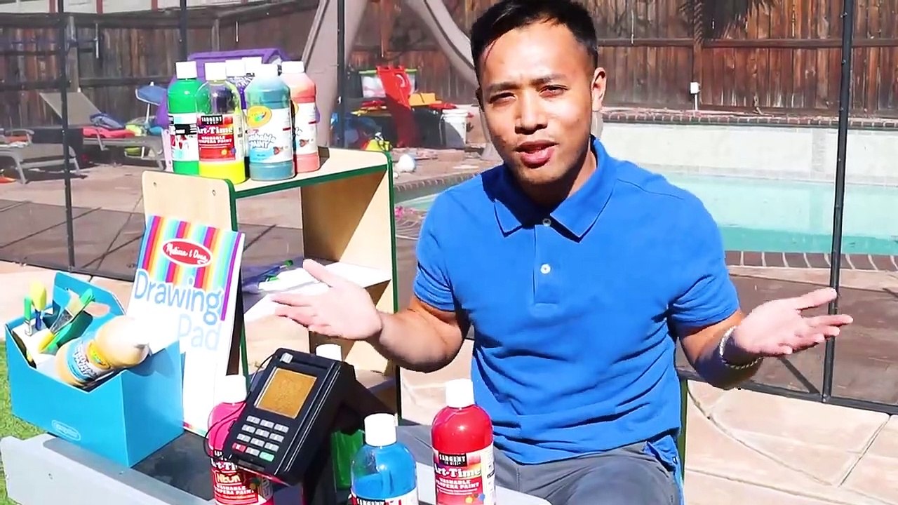 Wendy And Alex Pretend Play With Drawing With Kids Painting Toys