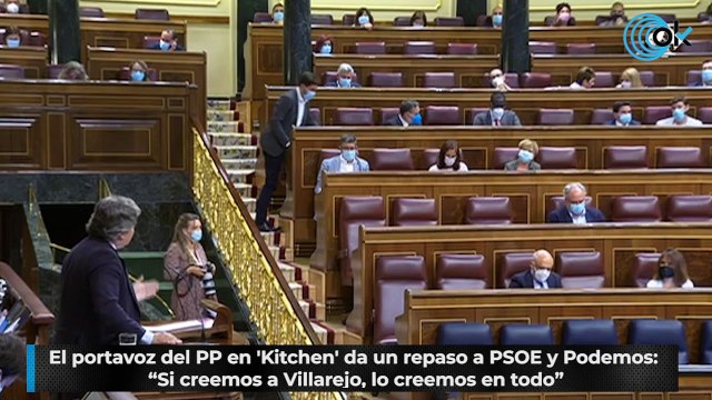 El portavoz del PP en 'Kitchen' da un repaso a PSOE y Podemos: “Si creemos a Villarejo, lo creemos en todo”