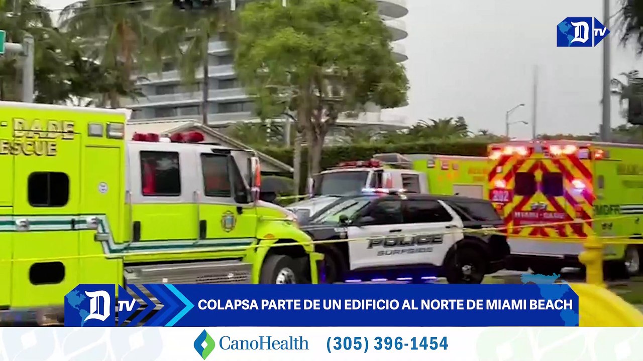 Colapsa parte de un edificio al norte de Miami...