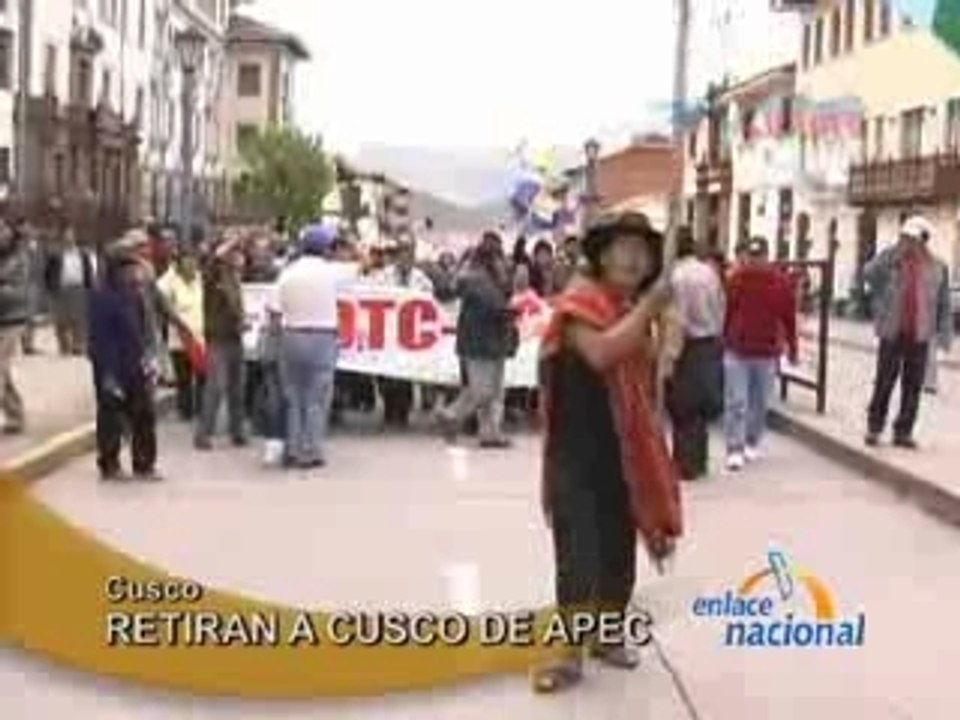 RETIRAN A CUSCO DE APEC - CUSCO