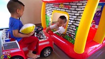 Giant Burger Mcdonalds Drive Thru Prank Pretend Play With Ckn Toys