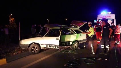 MUĞLA - İki otomobil çarpıştı: 3 ölü, 5 yaralı