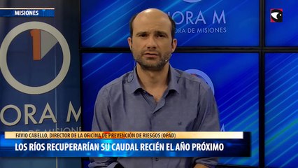 Los ríos recuperarían su caudal recién el año próximo