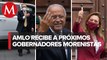 Llegan gobernadores electos de Morena a Palacio Nacional