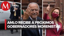 Llegan gobernadores electos de Morena a Palacio Nacional