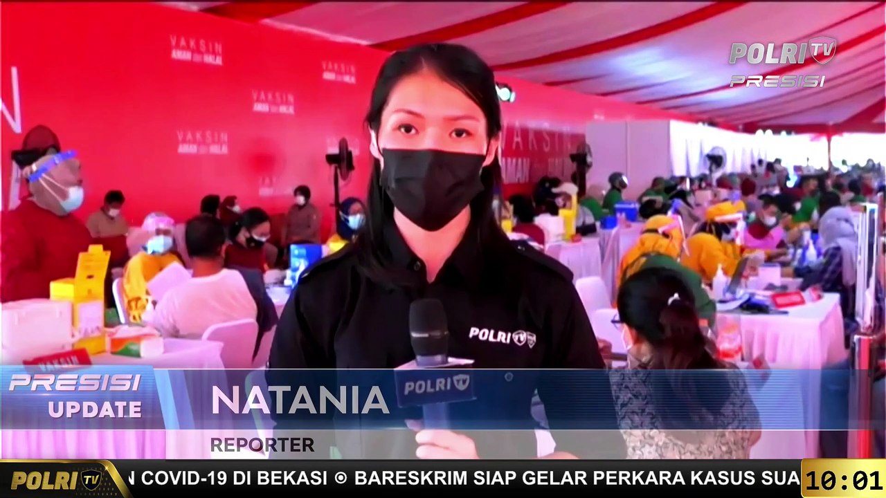 Hari Ke-2 Vaksinasi Massal Mabes Polri, 2.000 Warga Siap Terima Vaksin