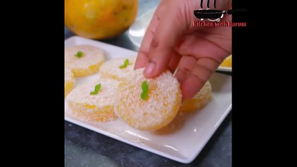Mango jelly Dessert recipe by kitchen with harum