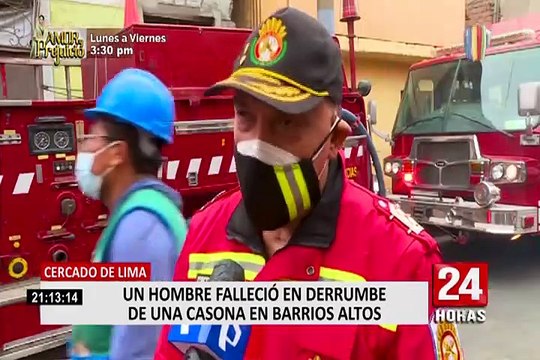 Cercado de Lima: hombre muere tras derrumbe de una casona en Barrios Altos
