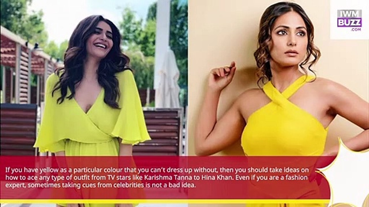 Yellow To The Win Karishma Tanna To Hina Khan’s Sunshine Fashion Cues