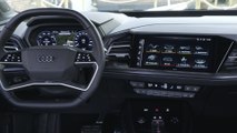 Audi Q4 Sportback e-tron Interior Design in Geyser blue