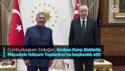Cumhurbaşkanı Erdoğan, Tataristan Cumhurbaşkanı Minnihanov ile görüştü
