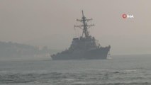 ABD savaş gemisi boğazdan geçti