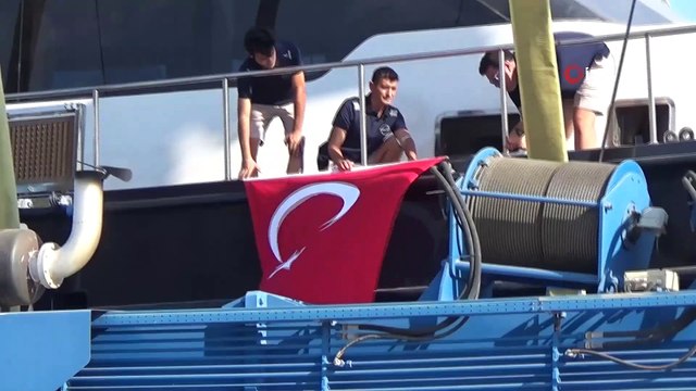 Maliyeti 3 milyon Euro...Bodrum yapımı lüks yat denize indirildi