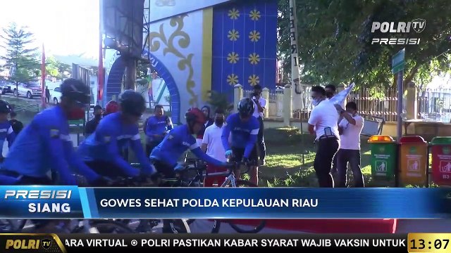 Polda Kepri Gelar Kegiatan Gowes Sehat Dalam Rangka HUT Bhayangkara Ke-75