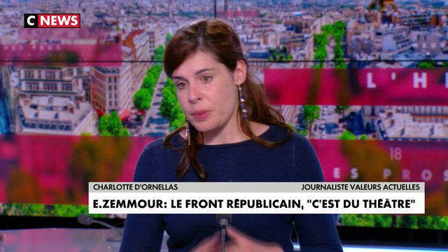 Charlotte d'Ornellas : «Les électorats n'ont aucun problème à voter à certaines élections Front National, aujourd'hui RN, Debout la France un autre jour, Les Républicains... parce qu'il y a des choses en commun. Hors les élus refusent de le voir»