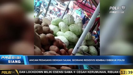 Ancam Pedagang dengan Sajam, Seorang Residivis Kembali Dibekuk Polisi [REVISI]
