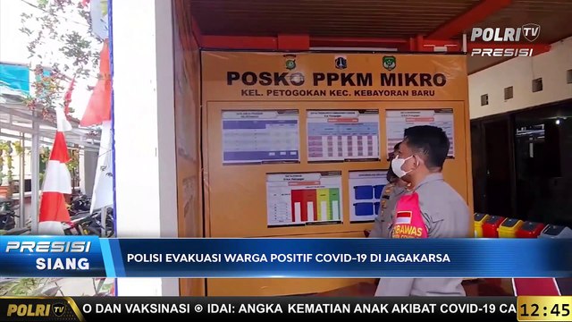 LIVE Wakapolres Jaksel, Evakuasi Warga Terpapar Covid-19
