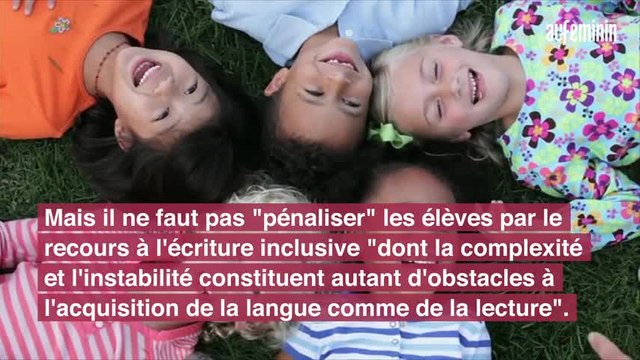 Blanquer interdit l'écriture inclusive à l'école