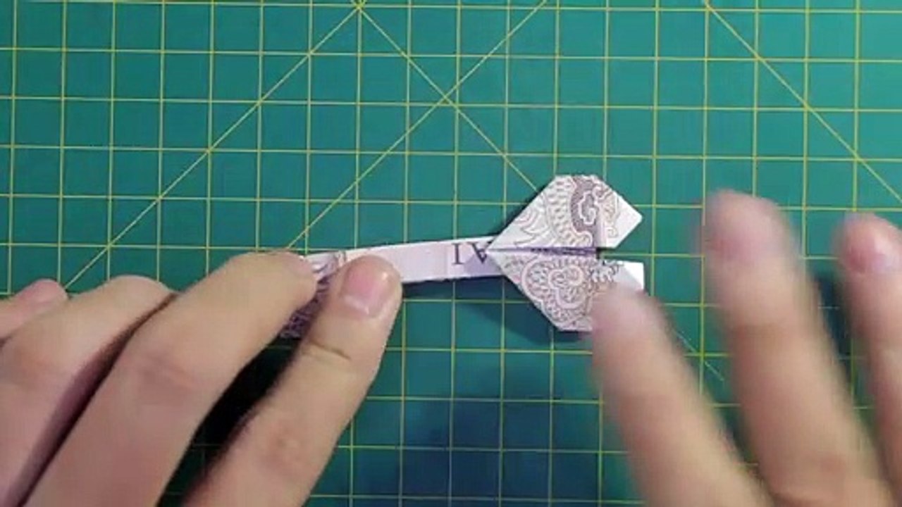 Money origami key heart demo - origami money vietnam