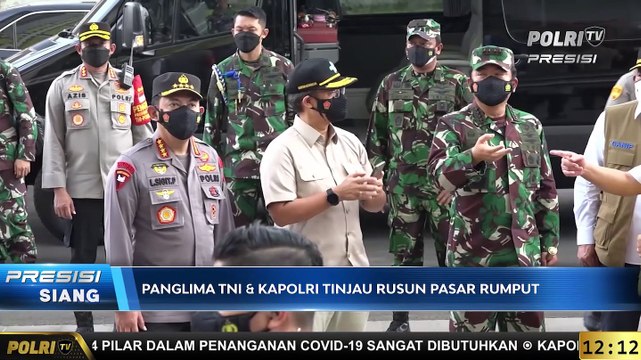 Kapolri Tinjau Lokasi Isolasi Mandiri Pasar Rumput [RERUN]