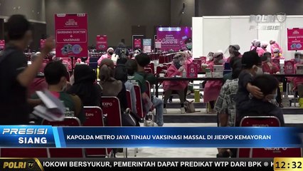 Kapolda Tinjau Vaksinasi Jiexpo Kemayoran