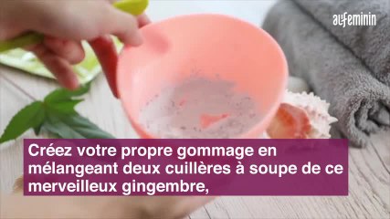 Les bénéfices du gingembre sur la peau et les cheveux
