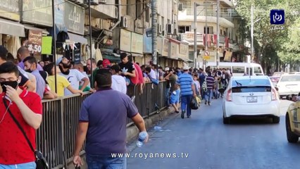 رؤيا ترصد اكتظاظا وعدم التزام بالتباعد الجسدي في وسط البلد بعمان