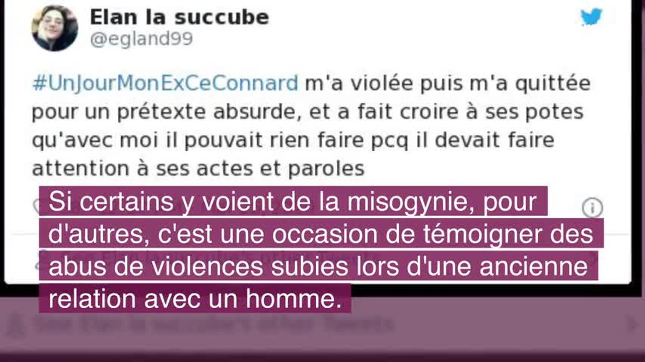 #UnJourMonExCeConnard dénonce les violences