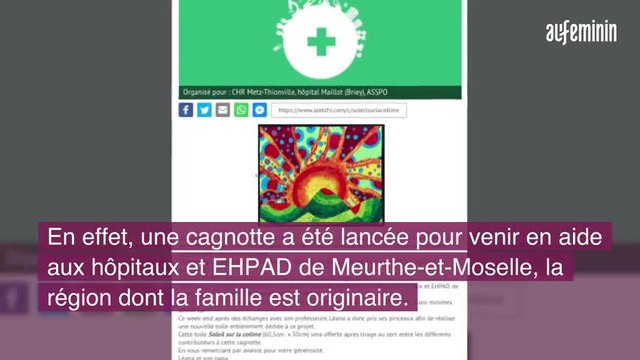 Léana, 10 ans, peint pour la bonne cause