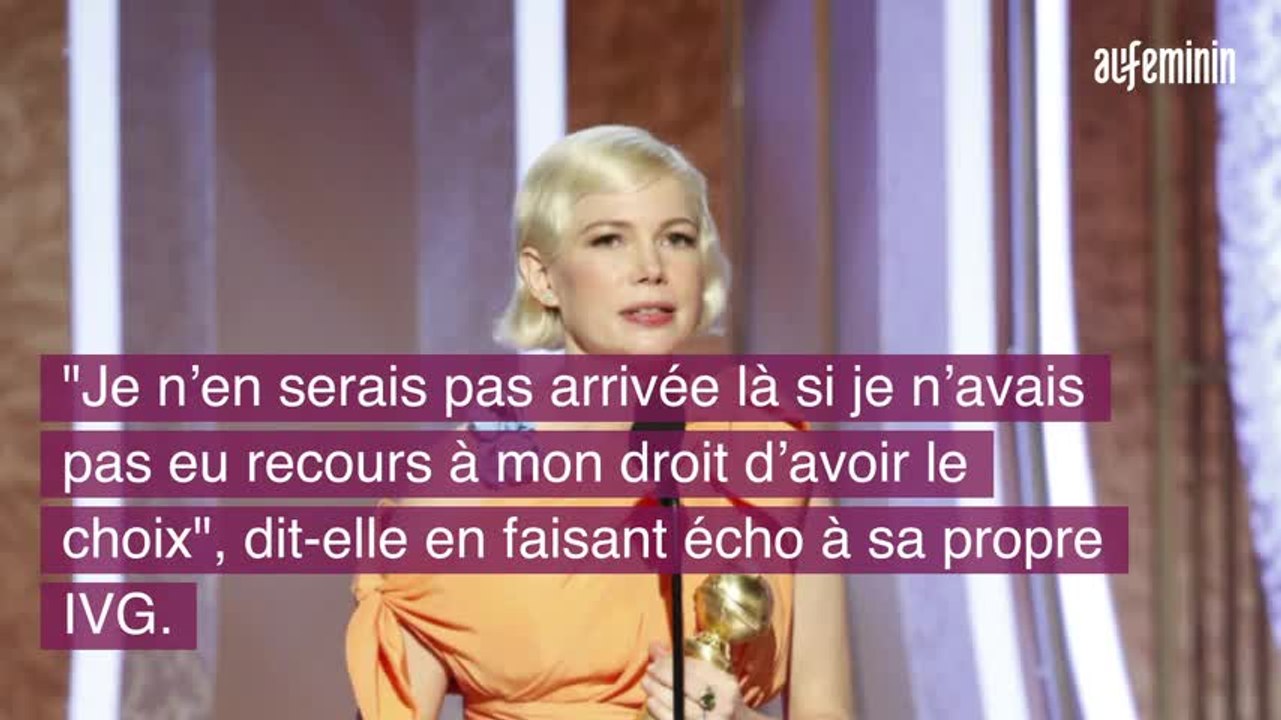 Golden Globes 2020: le discours de Michelle Williams pour le droit à l'avortement