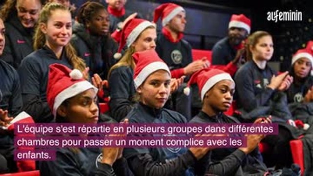 Les footballeuses du PSG rendent visite aux enfants malades à l'hôpital Necker