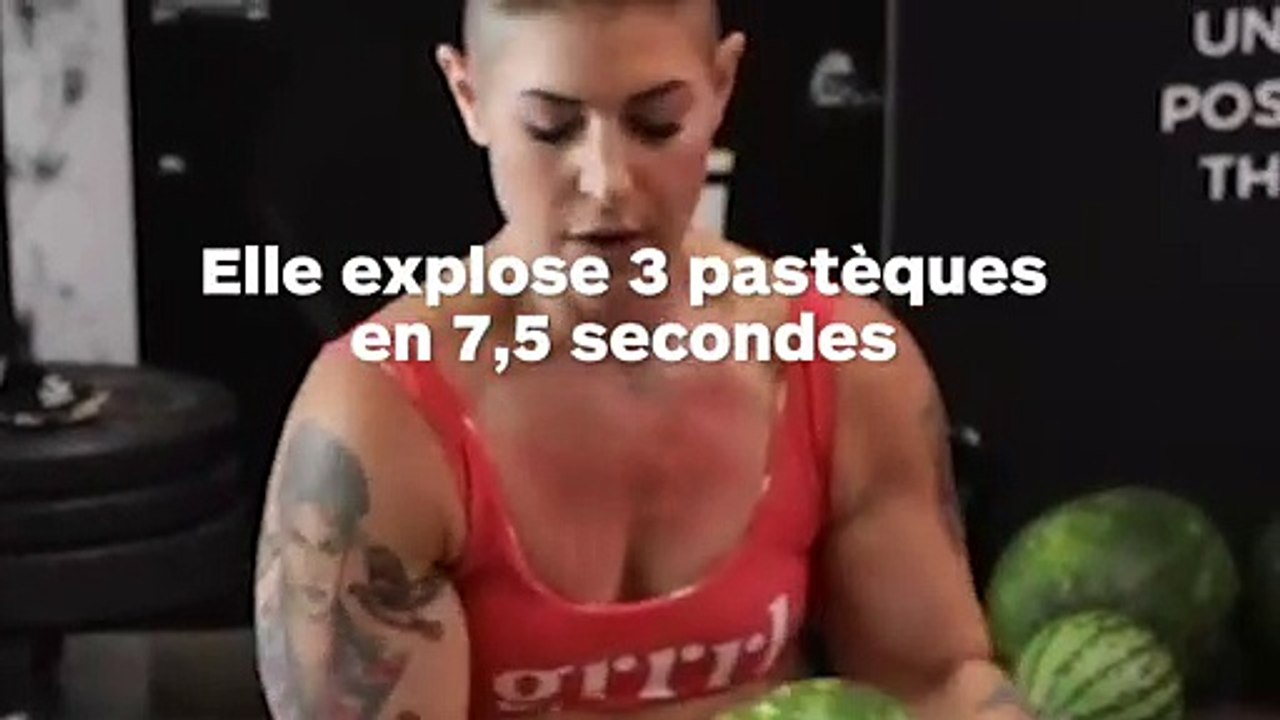 Elle explose des pastèques avec ses cuisses