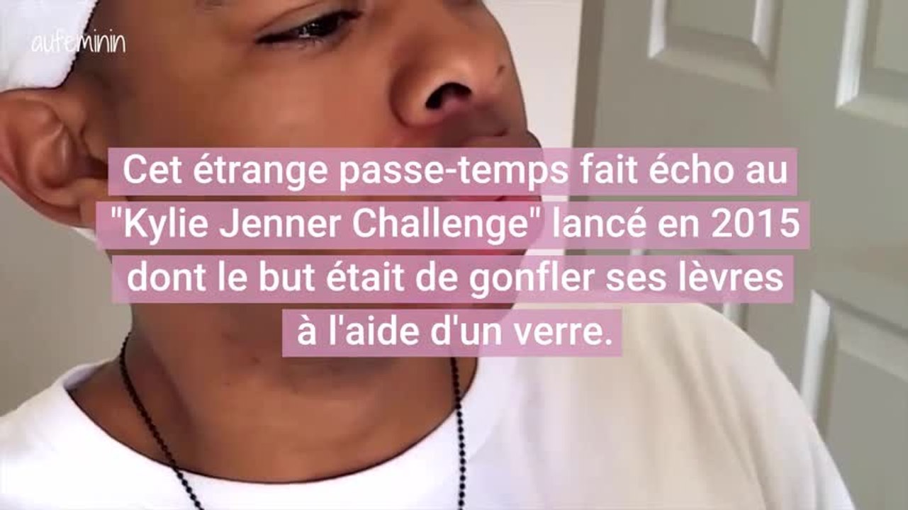 Lip glue challenge