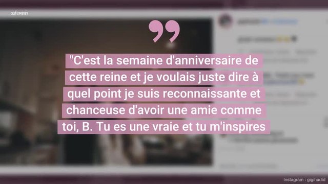 Gigi Hadid a posté une photo de Blake Lively enceinte.