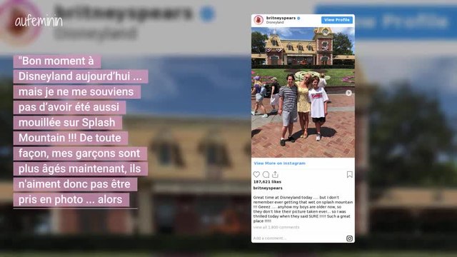 Britney Spears partage une photo de ses deux fils et ils ont bien grandi