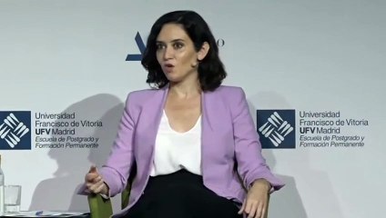 Ayuso, ante Aznar: "Si pretenden que me quede callada, lo llevan claro"