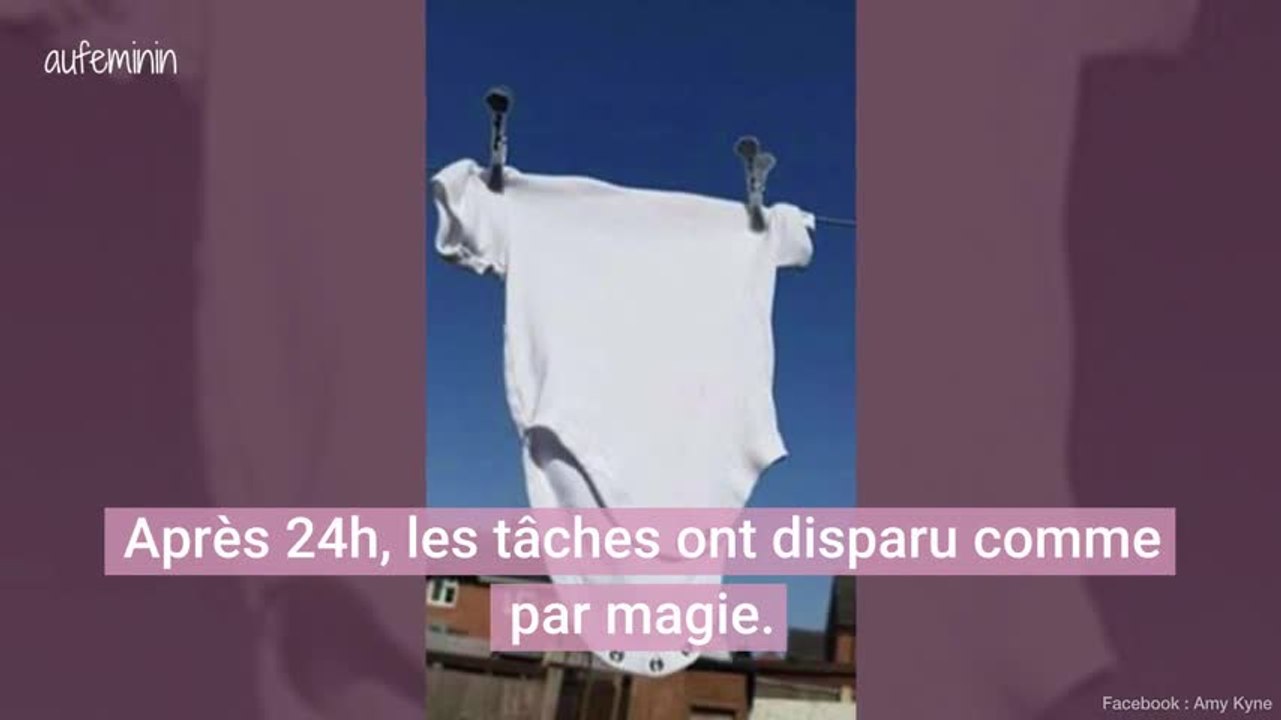 Cette maman partage une astuce miracle pour enlever les taches des vêtements de bébé sans produits