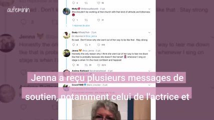 Elle arrive en short à l'église, on lui dit qu'elle est "trop grosse" pour le porter