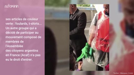 Télécharger la video: Des femmes portant du vert auraient été refoulées du Parc des Prince lors du match de foot Argentine-Ecosse