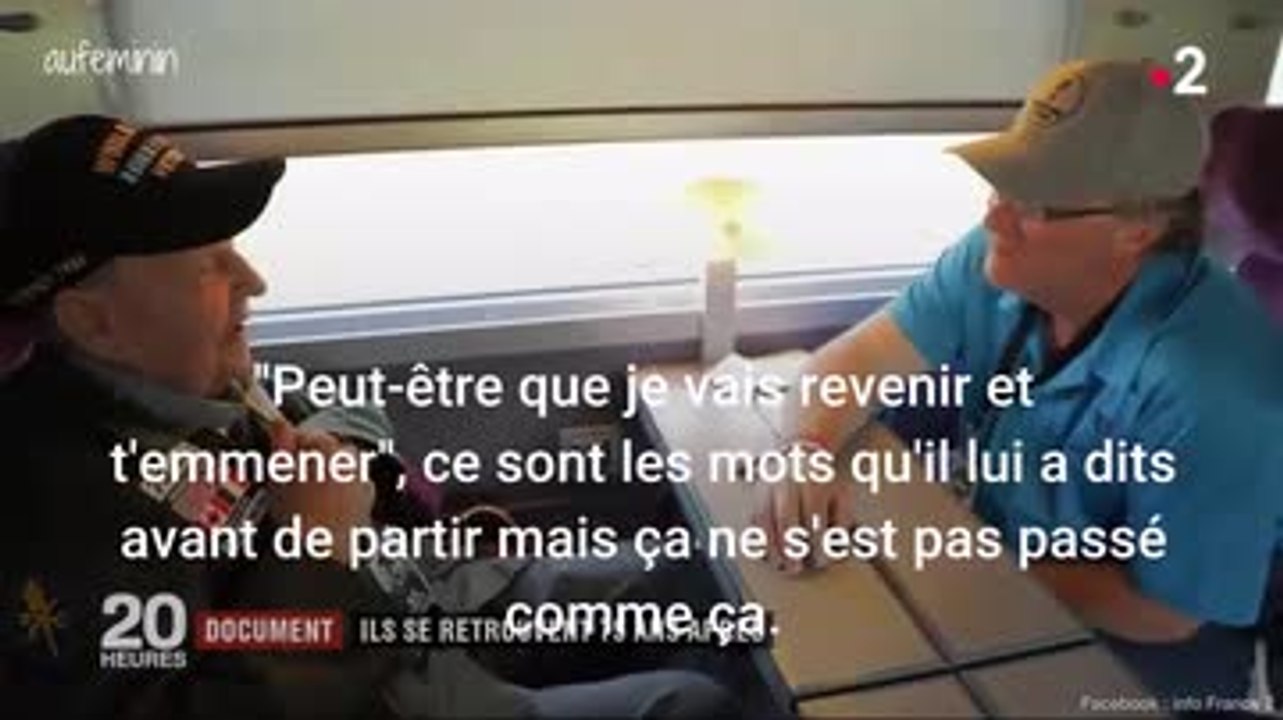v2 Les émouvantes retrouvailles d'un vétéran américain et d'une Française 75 ans après la guerre
